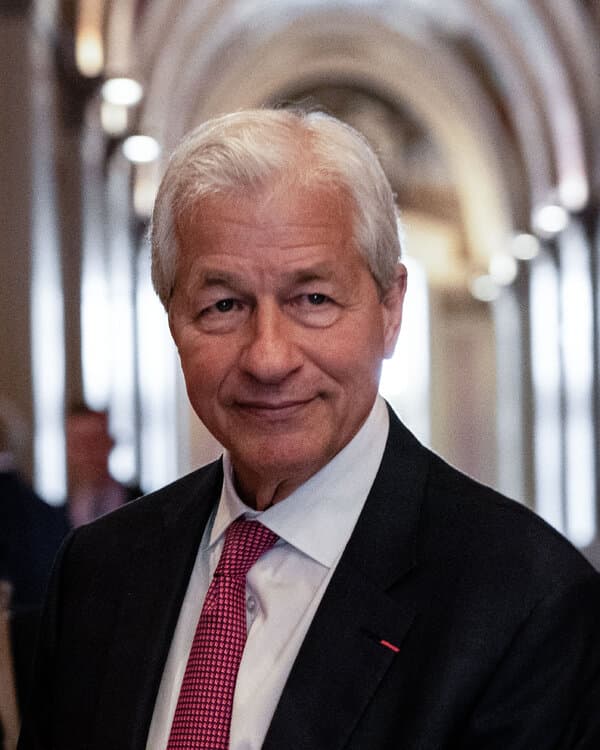 Jamie Dimon, CEO of JPMorgan Chase, representing banker compensation and financial sector dominance