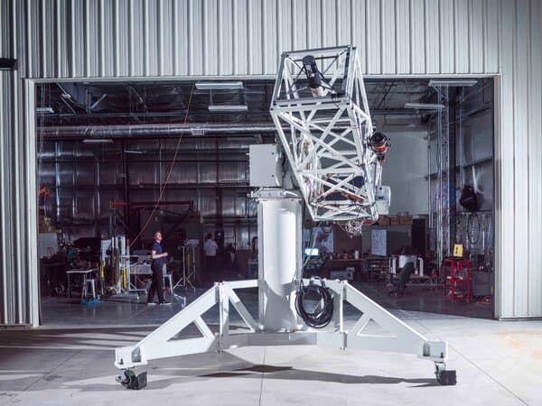 Construction site of the new Schmidt Telescope Observatory in the Atacama Desert, Chile