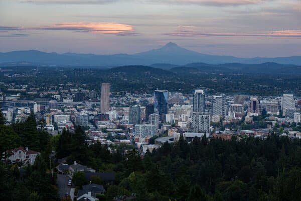 Image depicting federal agents or a police scene in Portland