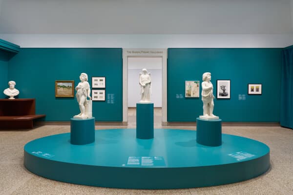 A photograph of Emma Stebbins's sculpture, likely a portrait bust or neoclassical figure, representing her artistic style.